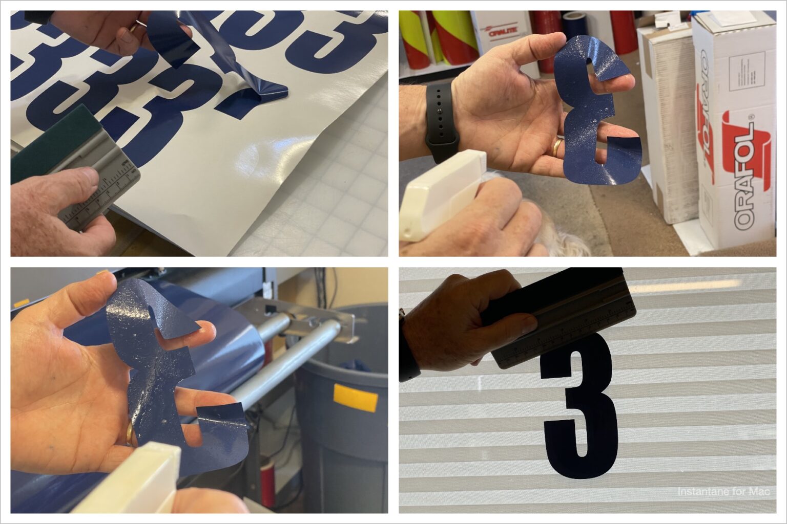 Applying Vinyl Self Storage Numbers using the “Wet Method” Self