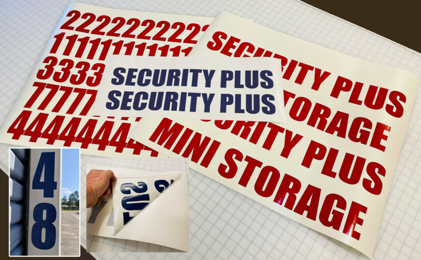 self storage mini warehouse letters numbers