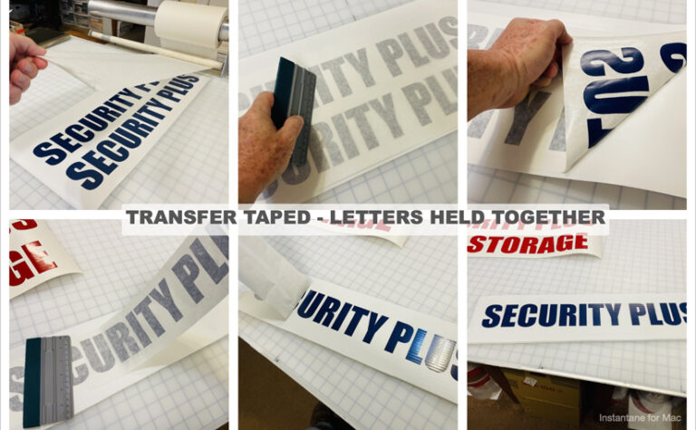 Applying “Transfer Taped” Letters and Numbers – Self Storage Doors ...
