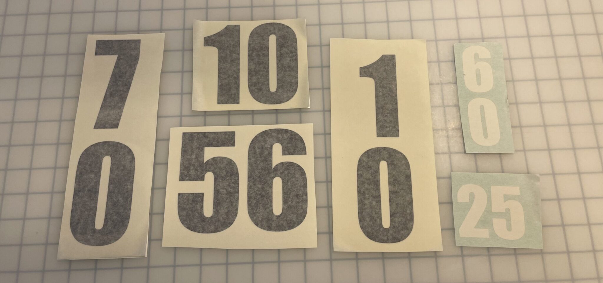 Mini Storage Door Numbers Vertical versus Horizontal Layout Self